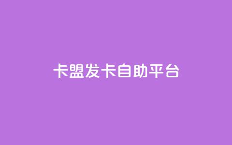 卡盟发卡自助平台 - 发卡自助平台卡盟,助您轻松发卡。 第1张 卡盟发卡自助平台 - 发卡自助平台卡盟,助您轻松发卡。 第1张