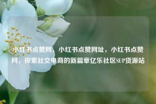 小红书点赞网，小红书点赞网址，小红书点赞网，探索社交电商的新篇章亿乐社区SUP货源站
