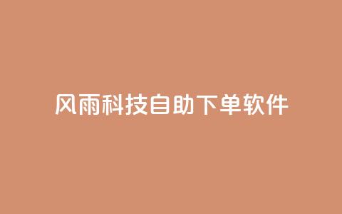 风雨科技自助下单软件,qq没发说说显示更新了说说 - 拼多多电商 pdd助力全网最低价  第1张