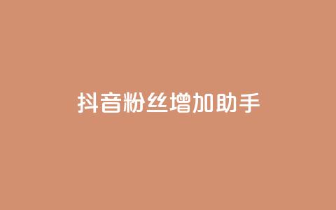 抖音粉丝增加助手 - 提升抖音粉丝的有效助手攻略。  第1张