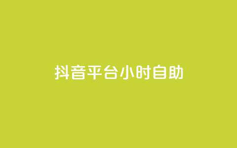 抖音平台24小时自助 - 抖音平台全天候自助秘籍，让你轻松驾驭创作乐趣！!  第1张