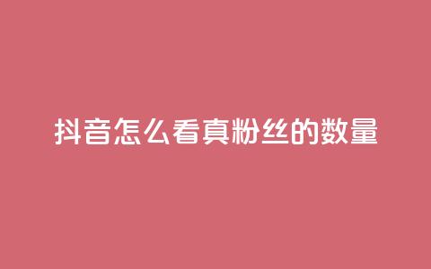 抖音怎么看真粉丝的数量,qq音乐访客量购买平台 - 111赞自助云商城 qq会员自助下单商城  第1张
