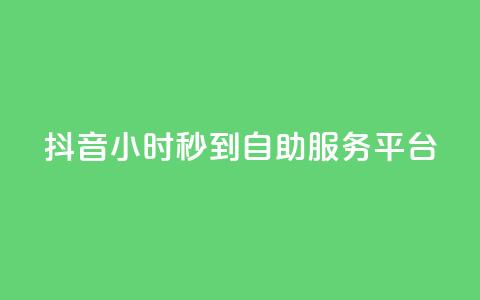 抖音24小时秒到自助服务平台,抖音业务下单秒到账 - 24自助下单服务平台便宜 快手自助平台在线下单正规 第1张 抖音24小时秒到自助服务平台,抖音业务下单秒到账 - 24自助下单服务平台便宜 快手自助平台在线下单正规 第1张