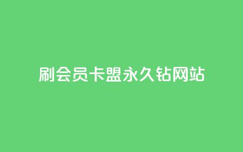 刷会员卡盟永久钻网站,111qq买赞 - 快手浏览怎么才能不让别人看 卡密代理系统  第1张