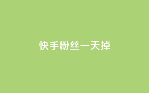 快手粉丝一天掉500,低价充黄钻网站 - 卡盟平台赞业务 快手推广消耗数据是什么意思  第1张