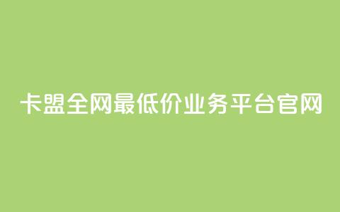 卡盟全网最低价业务平台官网,点赞qq资料卡平台 - 自助业务商城dy Qq空间业务  第1张