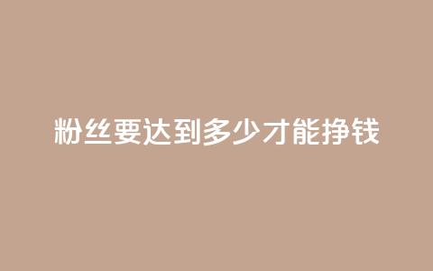 粉丝要达到多少才能挣钱 - 如何在Instagram上赚到钱所需的最低粉丝数量是多少？。  第1张