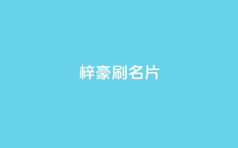 梓豪刷名片,抖音粉丝怎么充 - qq空间快速秒赞全网最低 Dy号商购买  第1张
