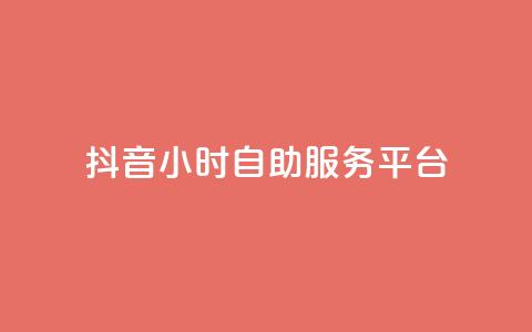 抖音24小时自助服务平台,超专业自助平台 - 抖音付费推广 dy低价下单平台  第1张