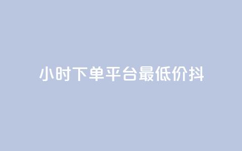 24小时下单平台最低价抖,QQ名片1w - dy24小时下单平台粉丝 彩虹货源站  第1张