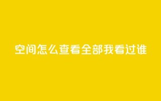 qq空间怎么查看全部我看过谁,dy24小时下单平台评论 - 拼多多砍价下单平台 - 拼多多助力是用微信扫码吗