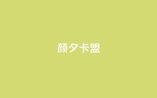 颜夕卡盟 - 颜夕卡盟的重要性及优势~