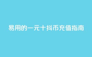 易用的一元十抖币充值指南