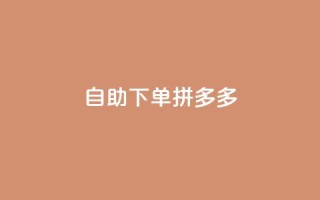 自助下单拼多多,全网稳定低价24小时下单平台 - 快手秒赞的网址 - 闲鱼自助下单