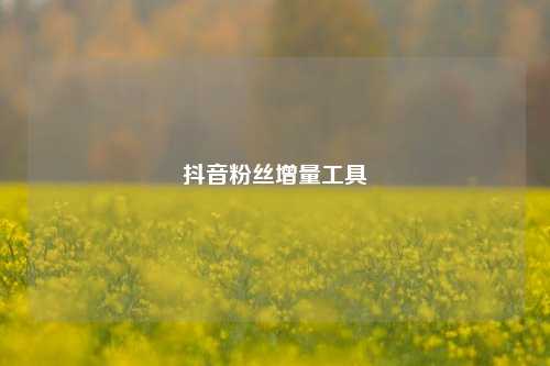 抖音粉丝增量工具  第1张