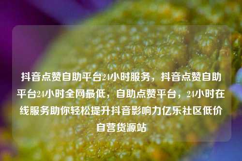 抖音点赞自助平台24小时服务	，抖音点赞自助平台24小时全网最低，自助点赞平台，24小时在线服务助你轻松提升抖音影响力亿乐社区低价自营货源站  第1张